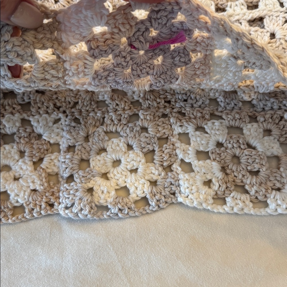 HAND CRAFTED Granny Square Crochet Patchwork Tank Top, see measurements - Picture 6 of 10